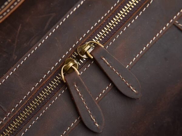 Vintage Duffle Bag Leather | Handmade Leather Duffle Bag - Image 13