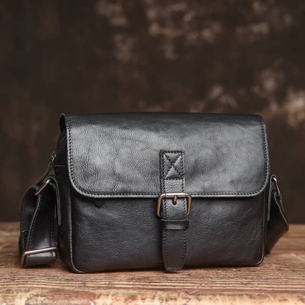 Small Messenger Bag Crossbody Leather For Men - Image 16