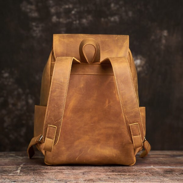 Mens Vintage Leather Backpack For Work 18 Mens Vintage Leather Backpack For Work - Image 18