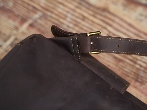 Mens Vintage Leather Backpack For Work 10 Mens Vintage Leather Backpack For Work - Image 10