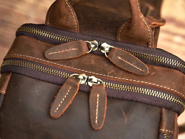 Leather Sling Bag l Large Chest Bag - Image 9