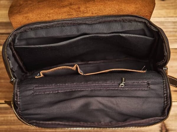 Vintage Leather Laptop Messenger Bag 16 Vintage Leather Laptop Messenger Bag - Image 16