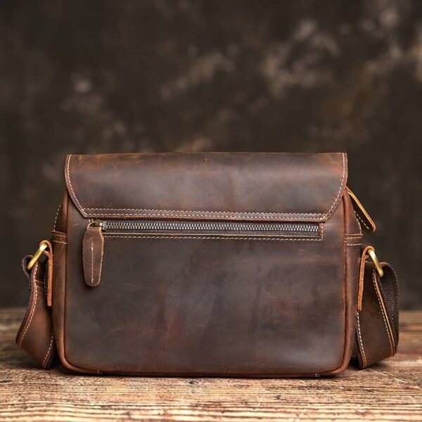 Small Messenger Bag Crossbody Leather For Men - Image 6