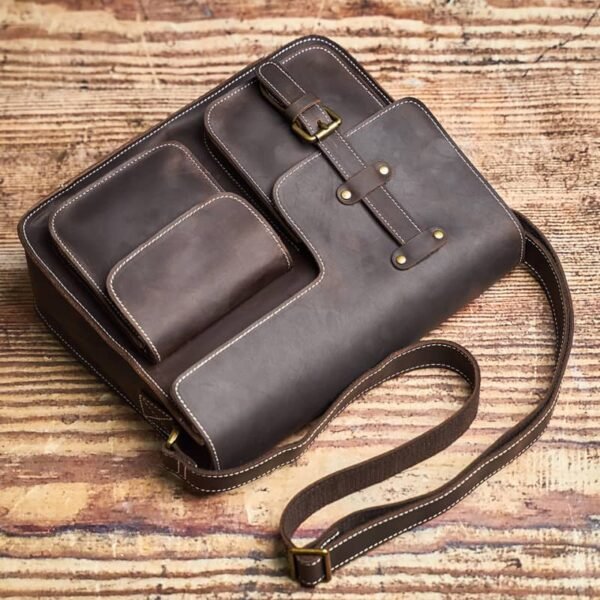 Handmade Leather Messenger Bag |Men's Leather Bags Supplier 5 Handmade Leather Messenger Bag |Men's Leather Bags Supplier - Image 5