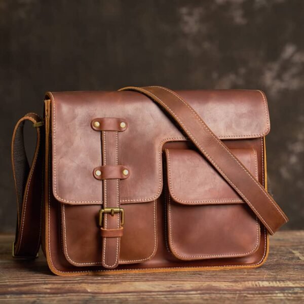 Handmade Leather Messenger Bag |Men's Leather Bags Supplier 7 Handmade Leather Messenger Bag |Men's Leather Bags Supplier - Image 7