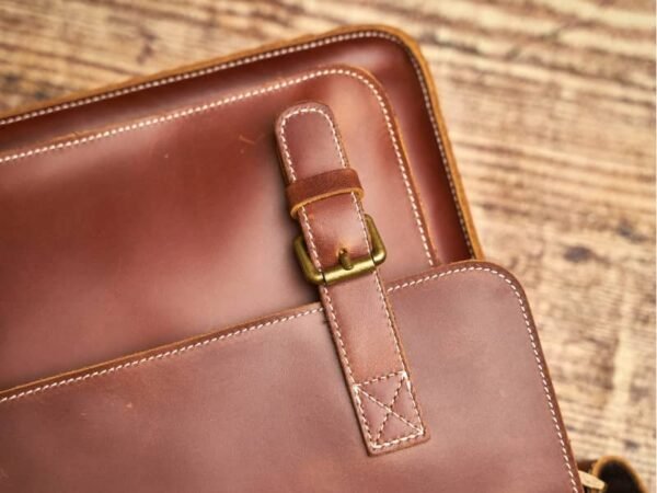 Men's Leather Messenger Bag |Leather Bags Supplier - Image 8
