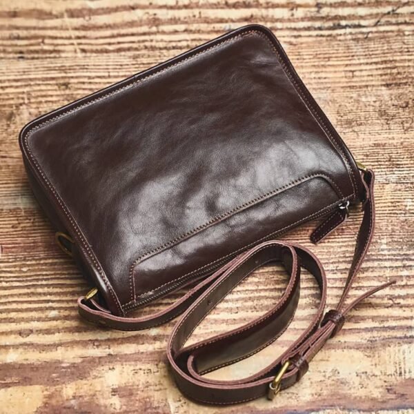 Handmade Leather Messenger Bag | Leather Shoulder Bag 13 Handmade Leather Messenger Bag | Leather Shoulder Bag - Image 13