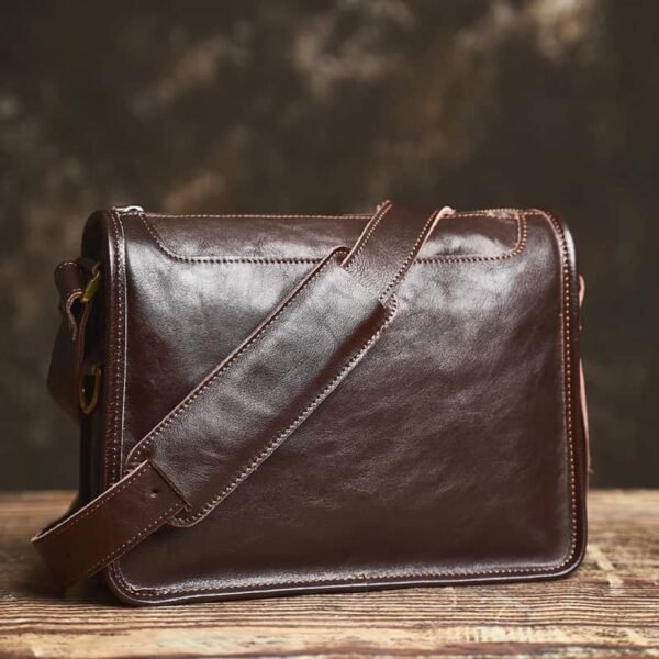 Handmade Leather Messenger Bag | Leather Shoulder Bag 12 Handmade Leather Messenger Bag | Leather Shoulder Bag - Image 12