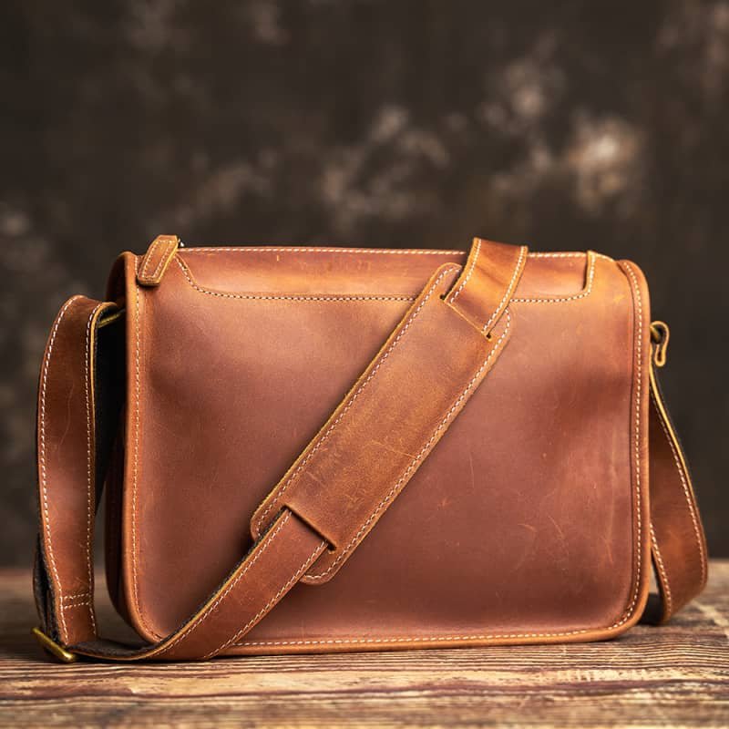 Handmade Leather Messenger Bag | Leather Shoulder Bag 1 Handmade Leather Messenger Bag | Leather Shoulder Bag