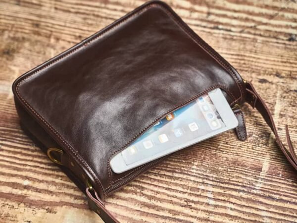 Handmade Leather Messenger Bag | Leather Shoulder Bag 11 Handmade Leather Messenger Bag | Leather Shoulder Bag - Image 11