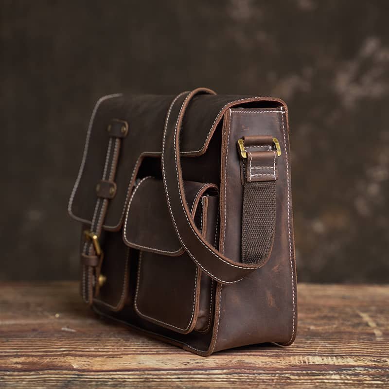 Handmade Leather Messenger Bag |Men's Leather Bags Supplier 4 Handmade Leather Messenger Bag |Men's Leather Bags Supplier - Image 4
