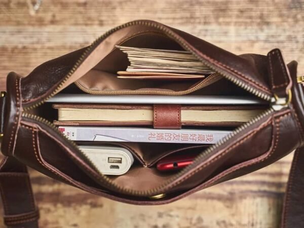 Handmade Leather Messenger Bag | Leather Shoulder Bag 8 Handmade Leather Messenger Bag | Leather Shoulder Bag - Image 8