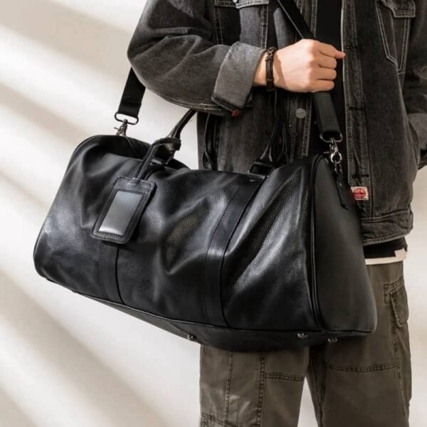 Leather Large Weekender Travel Bag | Leather Tote Bag Supplier 9 Leather Large Weekender Travel Bag | Leather Tote Bag Supplier - Image 9