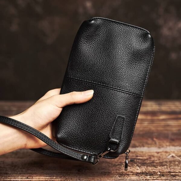 Vintage Mini Leather Clutch bag | Handmade Leather Wallet Supplier 3 Vintage Mini Leather Clutch bag | Handmade Leather Wallet Supplier - Image 3