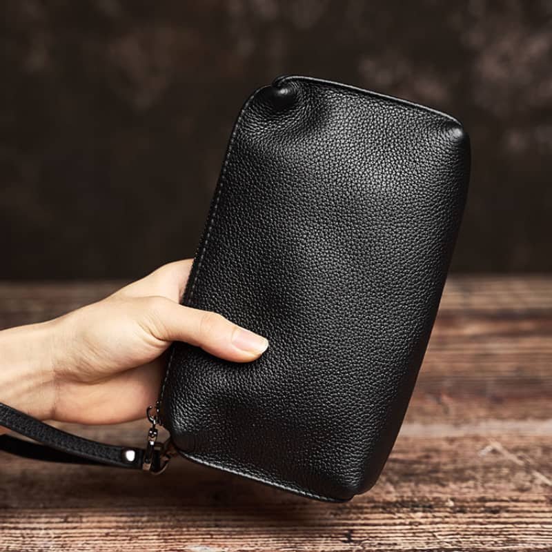 Vintage Mini Leather Clutch bag | Handmade Leather Wallet Supplier 2 Vintage Mini Leather Clutch bag | Handmade Leather Wallet Supplier - Image 2