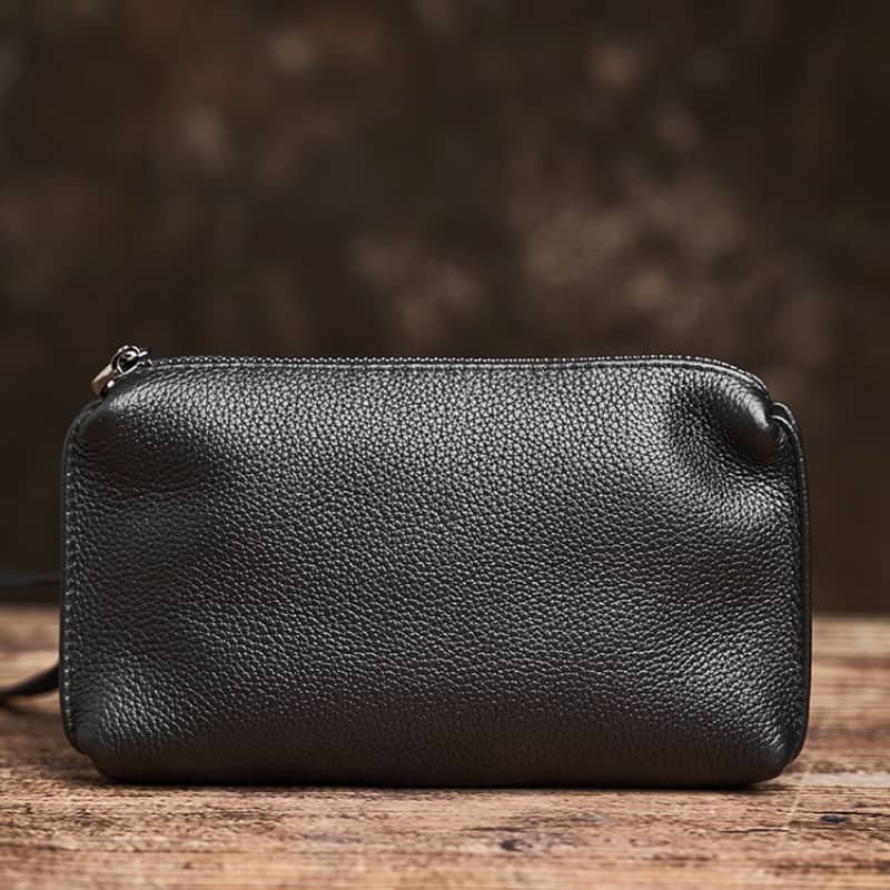 Vintage Mini Leather Clutch bag | Handmade Leather Wallet Supplier 4 Vintage Mini Leather Clutch bag | Handmade Leather Wallet Supplier - Image 4