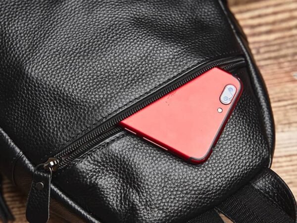 Vintage Mini Leather Backpack - Image 15