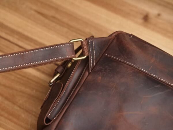 Vintage Large Leather Backpack | Handmade Leather Backpack 13 Vintage Large Leather Backpack | Handmade Leather Backpack - Image 13