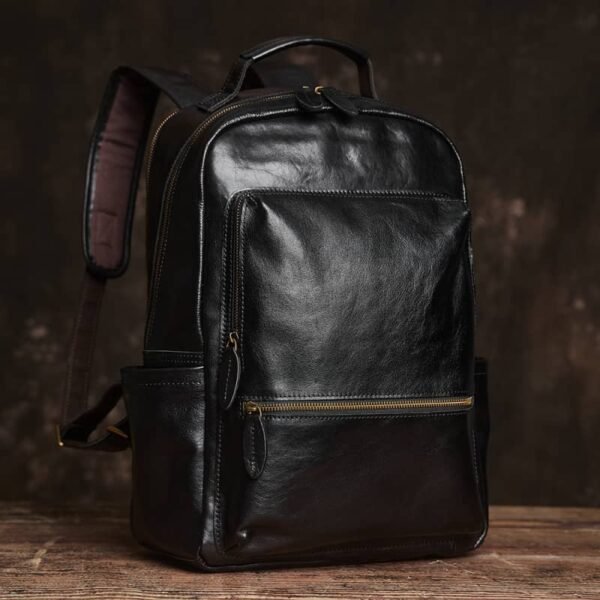 Handmade Men Leather Backpack | Vintage Classic Backpack 19 Handmade Men Leather Backpack | Vintage Classic Backpack - Image 19