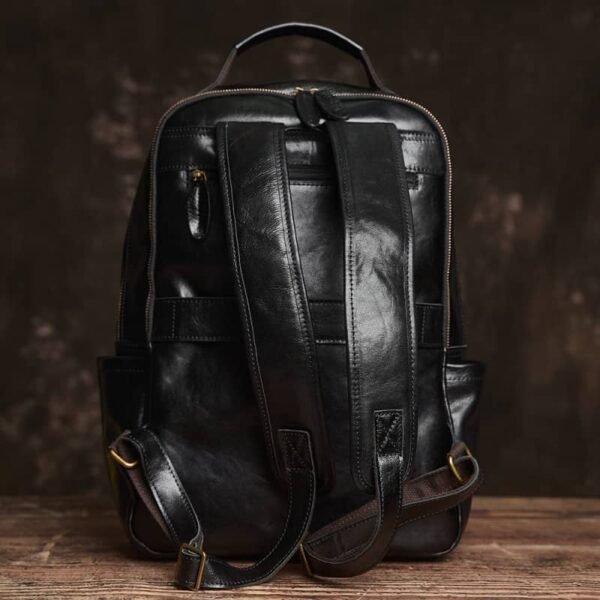 Handmade Men Leather Backpack | Vintage Classic Backpack 21 Handmade Men Leather Backpack | Vintage Classic Backpack - Image 21