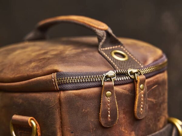 Vintage Large Leather Backpack | Multifunctional - Image 15