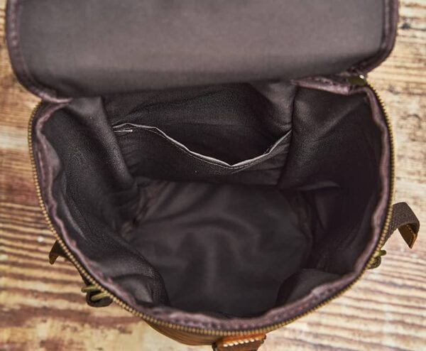 Vintage Large Leather Backpack | Multifunctional - Image 17