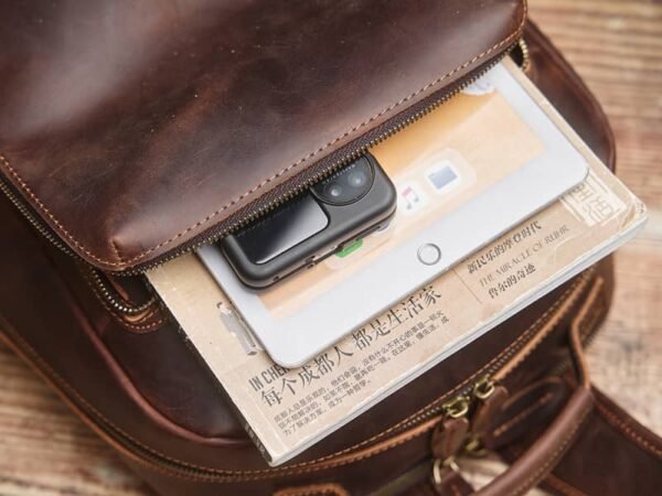 Handmade Men Leather Backpack | Vintage Classic Backpack 11 Handmade Men Leather Backpack | Vintage Classic Backpack - Image 11