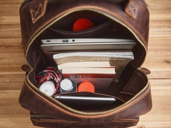 Handmade Men Leather Backpack | Vintage Classic Backpack 17 Handmade Men Leather Backpack | Vintage Classic Backpack - Image 17
