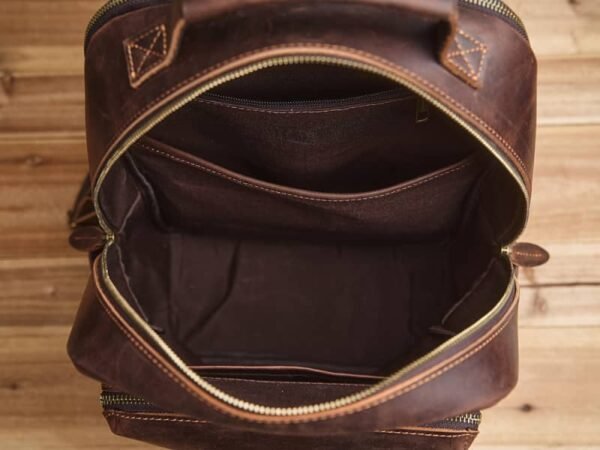 Handmade Men Leather Backpack | Vintage Classic Backpack 18 Handmade Men Leather Backpack | Vintage Classic Backpack - Image 18