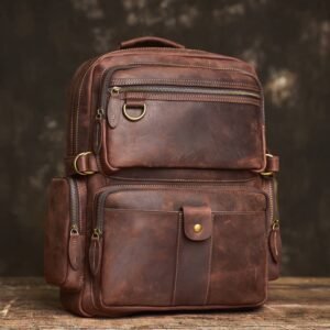 Vintage Leather Backpack Laptop for Men | Classic Backpack