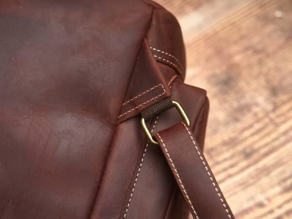 Vintage Large Leather Backpack 12 Vintage Large Leather Backpack - Image 12