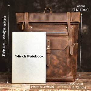 vintage leather backpack bag 9 7