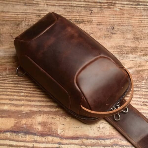 Leather Sling Bag l Chest Bag 6 Leather Sling Bag l Chest Bag - Image 6