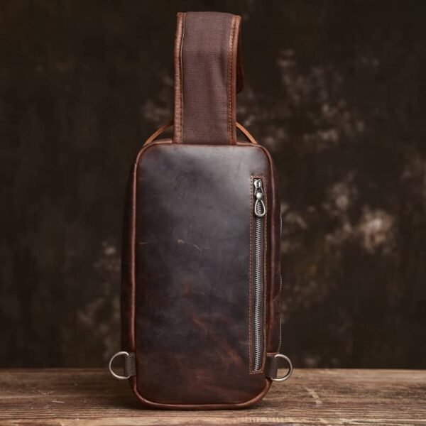 Leather Sling Bag l Chest Bag 11 Leather Sling Bag l Chest Bag - Image 11