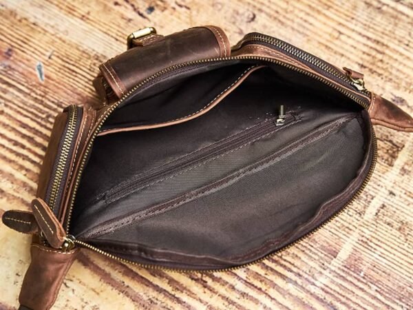 Leather Sling Bag l Leather Waist Bag 12 Leather Sling Bag l Leather Waist Bag - Image 12