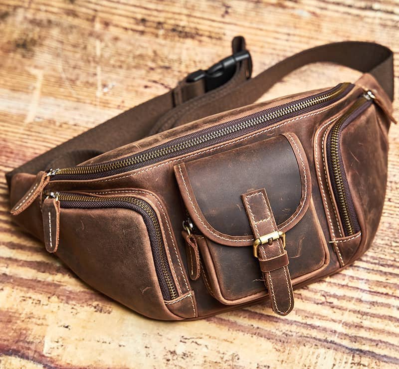 Leather Sling Bag l Leather Waist Bag 1 Leather Sling Bag l Leather Waist Bag