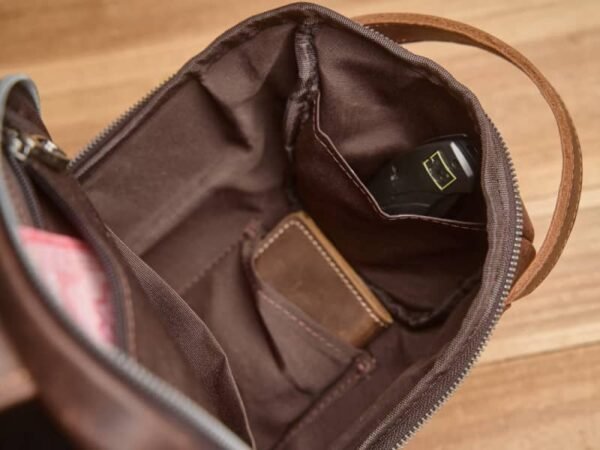 Leather Sling Bag l Chest Bag 13 Leather Sling Bag l Chest Bag - Image 13