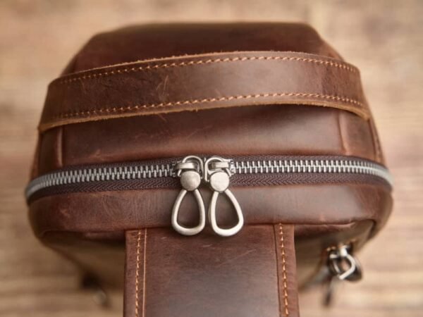 Leather Sling Bag l Chest Bag 8 Leather Sling Bag l Chest Bag - Image 8