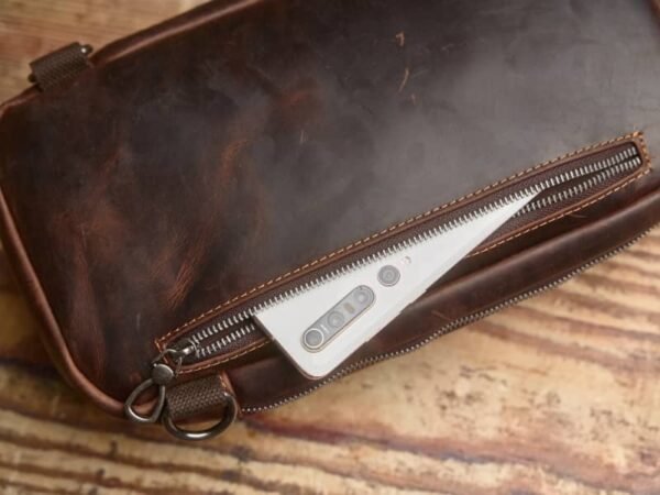 Leather Sling Bag l Chest Bag 7 Leather Sling Bag l Chest Bag - Image 7