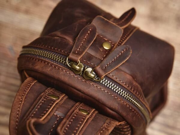 Leather sling Bag l Crossbody Leather Pack - Image 11