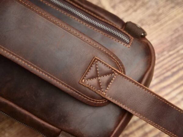 Leather Sling Bag l Chest Bag 9 Leather Sling Bag l Chest Bag - Image 9