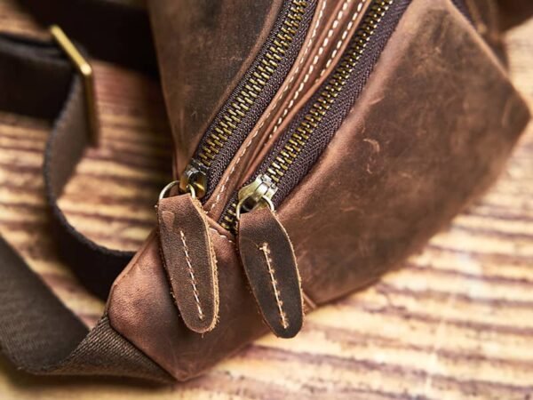 Leather Sling Bag l Leather Waist Bag 5 Leather Sling Bag l Leather Waist Bag - Image 5