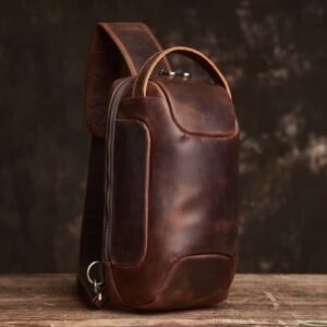Leather Sling Bag l Chest Bag