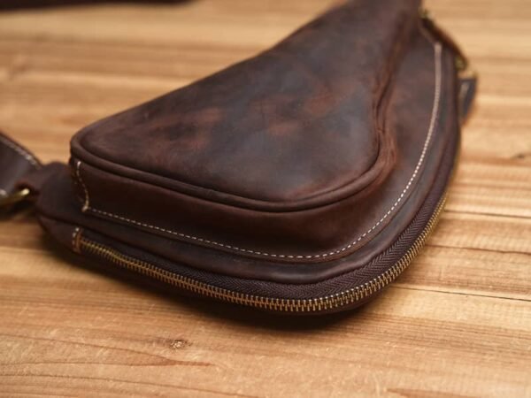 Leather Sling Bag | Leather Chest Bag 9 Leather Sling Bag | Leather Chest Bag - Image 9