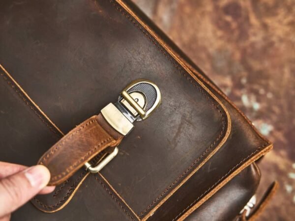 Vintage Leather Camera Bag | Genuine Leather Crossbody Bag 12 Vintage Leather Camera Bag | Genuine Leather Crossbody Bag - Image 12