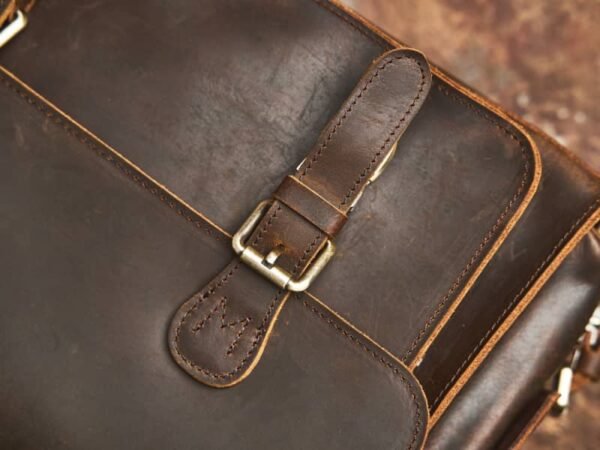 Vintage Leather Camera Bag | Genuine Leather Crossbody Bag 11 Vintage Leather Camera Bag | Genuine Leather Crossbody Bag - Image 11