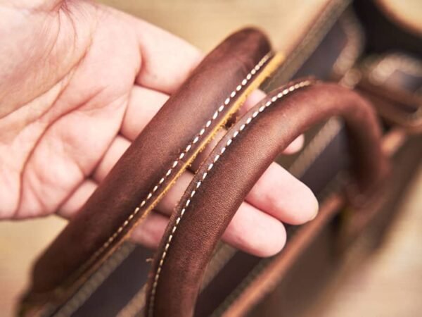 Vintage Leather Handbag | Vertical Genuine Leather Tote Bag 11 Vintage Leather Handbag | Vertical Genuine Leather Tote Bag - Image 11