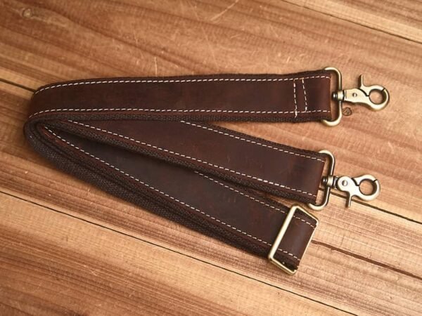 Vintage Small Leather Handbag | Large Crossbody Bag - Image 16