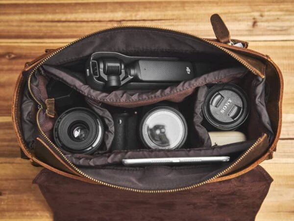 Vintage Leather Camera Bag | Genuine Leather Crossbody Bag 19 Vintage Leather Camera Bag | Genuine Leather Crossbody Bag - Image 19