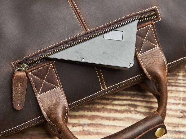 Vintage Leather Briefcase | Leather Crossbody Bag - Image 11
